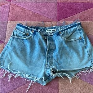 Re/Done Levi’s Waistless Denim Shorts